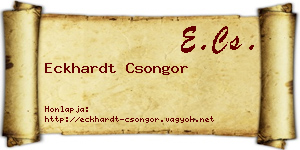 Eckhardt Csongor névjegykártya
